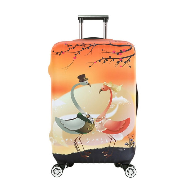 OKOKC Giraffe Thickest Travel Luggage Suitcase Protective Cover for Trunk Apply to 18''-32'' Suitcase Cover Elastic