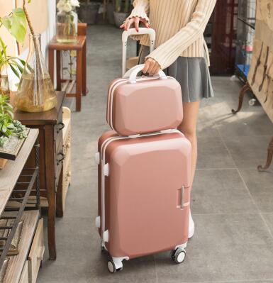 Women Travel Luggage Set Trolley suitcase Cosmetic Suitcase Rolling Bags  On Wheels  Women Wheeled Rolling Luggage Suitcase
