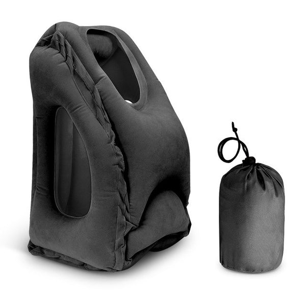 Inflatable Travel Pillow Airplane Neck Pillow Sleep Nap Air Cushion Outdoor Camping Mat Lightweight Portable Traveling Pillow
