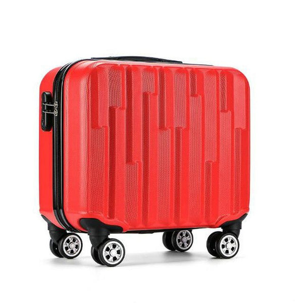 Fashion 18" Travel Luggage Suitcase Spinner Wheels Boarding Case Trolley Suitcase Wheeled Travel Rolling Luggage Suitcase LGX32