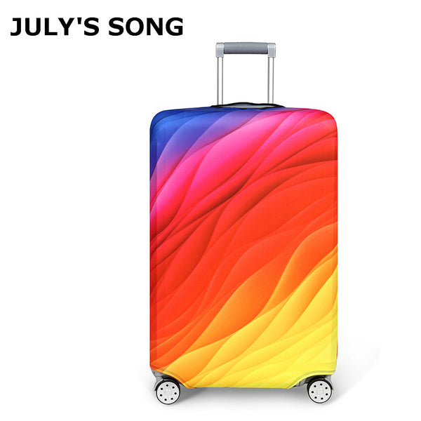 Fashion Rainbow Suitcase Cover Travel Luggage Covers Trolley Suitcase Protective Covers capa protetora para mala 18-32''Cover