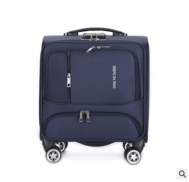 18 Inch Luggage Suitcase Oxford Cabin Boarding Spinner suitcase Men Travel Rolling luggage bag On Wheels Travel Wheeled Suitcase