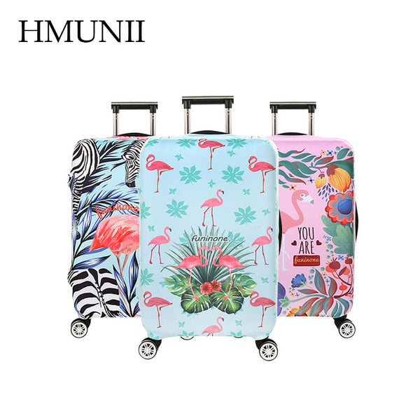 HMUNII  Washable Luggage protective  Cover Travel Suitcase Protector Zipper Suitcase Cover,Elastic Thickening  Protective  Case