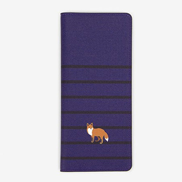 Travel passport package Fox animal pattern Passport cover Travel passport credit card set Travel accessories