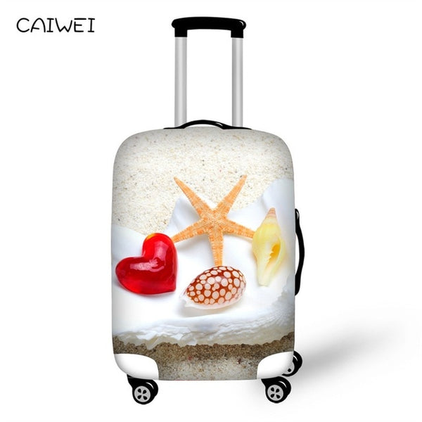 Travel Accessories Suitcase Protective Covers Elasticity Beach Starfish Luggage Covers for 18-30 Inch Thickest Suitcase Cover