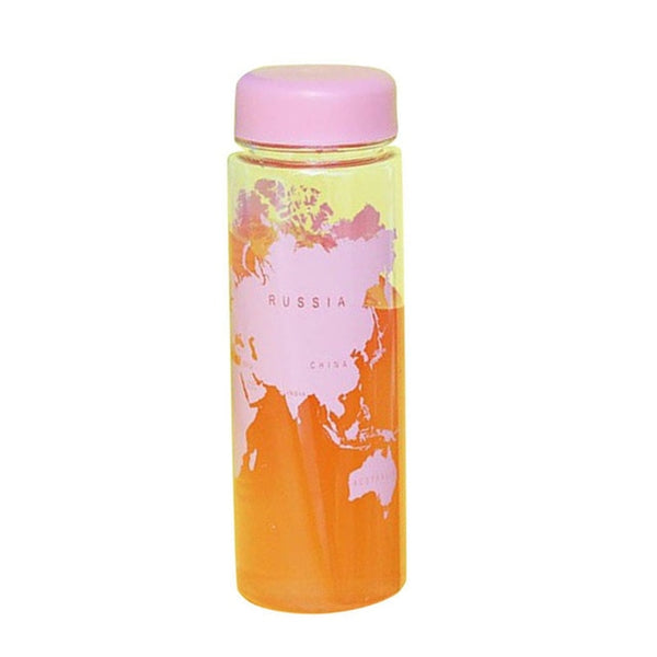 Water Fruit Juice Bottle Portable Travel Bottle PC Map Bottles for Travel Travel Accessories