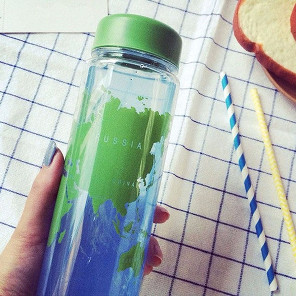 Water Fruit Juice Bottle Portable Travel Bottle PC Map Bottles for Travel Travel Accessories