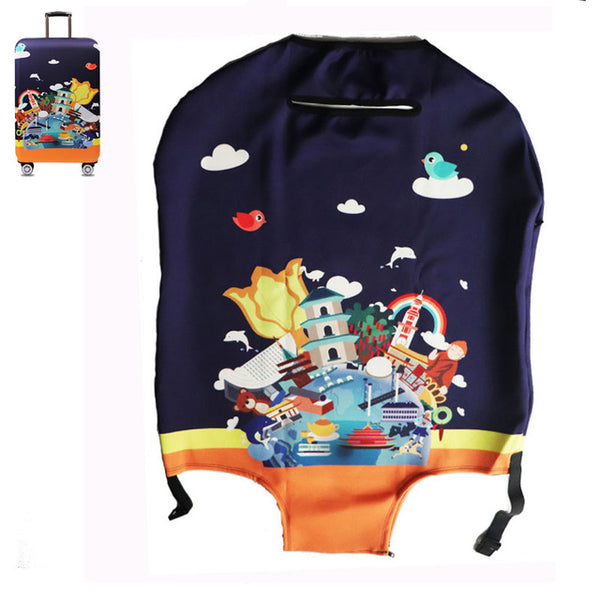 OKOKC Animal Cartoon Thickest Suitcase Cover for Trunk Case for 18''-32'' Suitcase Elastic Luggage Cover Travel Accessories