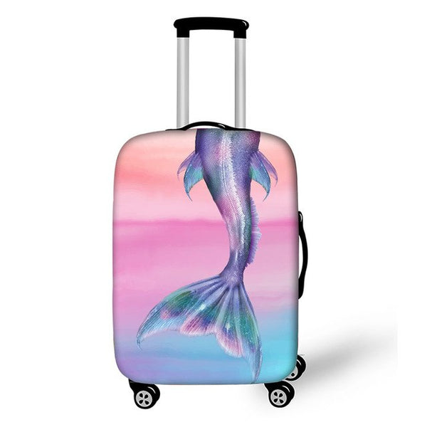 FORUDESIGNS 3D Fantasy Mermaid Travel Luggage Protective Covers For Girls Bagages Suitcase Cover Waterproof Travel Accessories