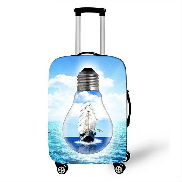 FORUDESIGNS 3D Fantasy Mermaid Travel Luggage Protective Covers For Girls Bagages Suitcase Cover Waterproof Travel Accessories