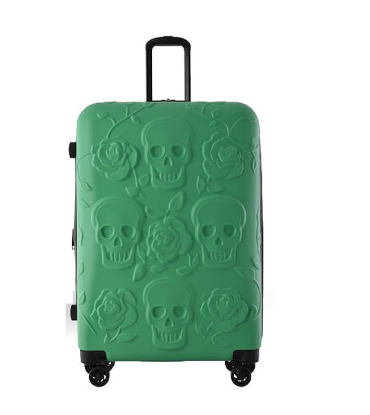 2017 Travel Skull Luggage Cool Skull Luggage Suitcase Fashion Flower Women Or Men Suitcase Travel