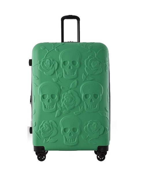 2017 Travel Skull Luggage Cool Skull Luggage Suitcase Fashion Flower Women Or Men Suitcase Travel