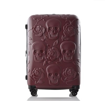 2017 Travel Skull Luggage Cool Skull Luggage Suitcase Fashion Flower Women Or Men Suitcase Travel