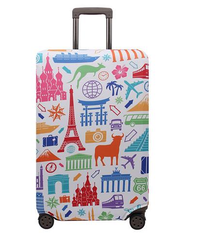 Fashion Rainbow Suitcase Cover Travel Luggage Covers Trolley Suitcase Protective Covers capa protetora para mala 18-32''Cover