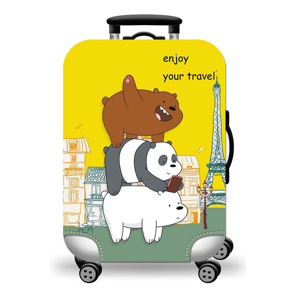 Elastic Luggage Cover Luggage Suitcase Cover Super Cute Panda Lightweight Luggage Protector Dustproof Suitcase Cover