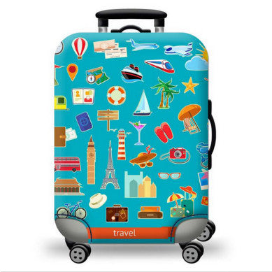 Luggage Case Bag Elastic Cover Printed Suitcase Cover Protector