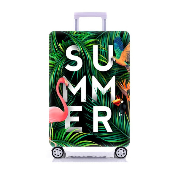 OKOKC Elastic Thickest Flamingos Luggage Cover Suitcase Protective Cover for Trunk Case Apply to 19''-32'' Suitcase Cover
