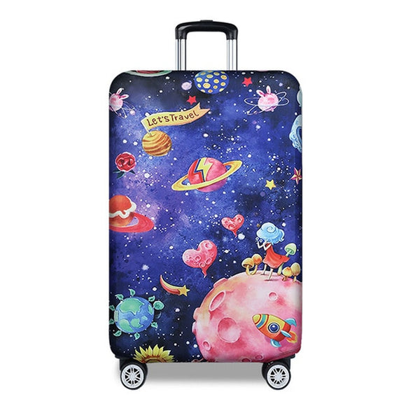 OKOKC Elastic Thickest Flamingos Luggage Cover Suitcase Protective Cover for Trunk Case Apply to 19''-32'' Suitcase Cover