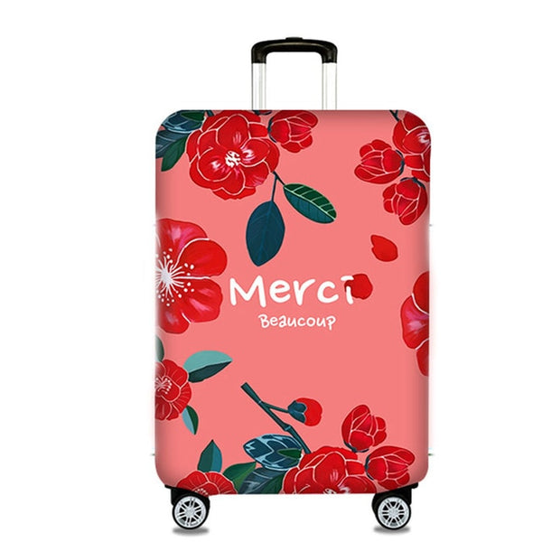 OKOKC Elastic Thickest Flamingos Luggage Cover Suitcase Protective Cover for Trunk Case Apply to 19''-32'' Suitcase Cover