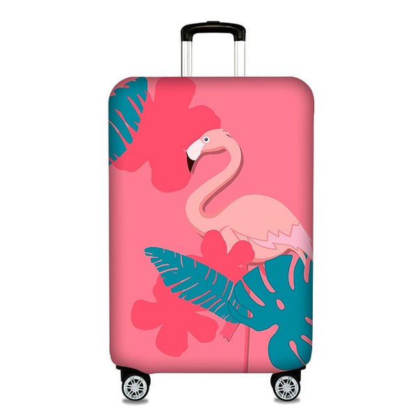 OKOKC Elastic Thickest Flamingos Luggage Cover Suitcase Protective Cover for Trunk Case Apply to 19''-32'' Suitcase Cover