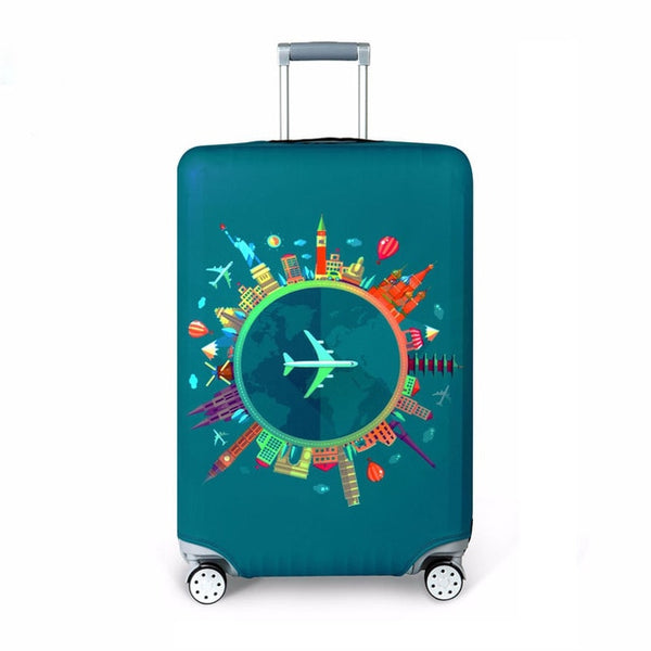 OKOKC Elastic Thickest Flamingos Luggage Cover Suitcase Protective Cover for Trunk Case Apply to 19''-32'' Suitcase Cover