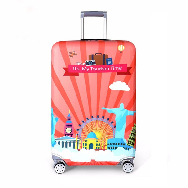 OKOKC Elastic Thickest Flamingos Luggage Cover Suitcase Protective Cover for Trunk Case Apply to 19''-32'' Suitcase Cover