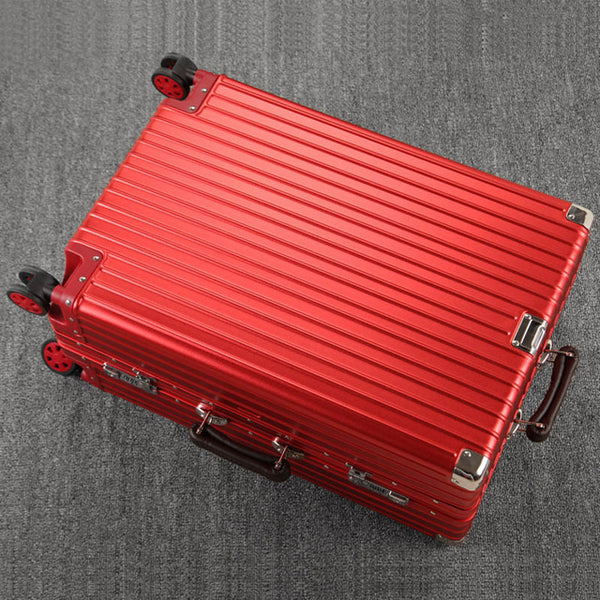 20'24'26'29' Matte Aluminum Luggage Suitcase Travel Traveling Trolley Rolling Spinner Hardside Carry On Luggage Suitcase