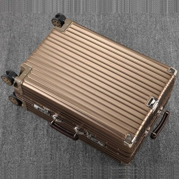 20'24'26'29' Matte Aluminum Luggage Suitcase Travel Traveling Trolley Rolling Spinner Hardside Carry On Luggage Suitcase