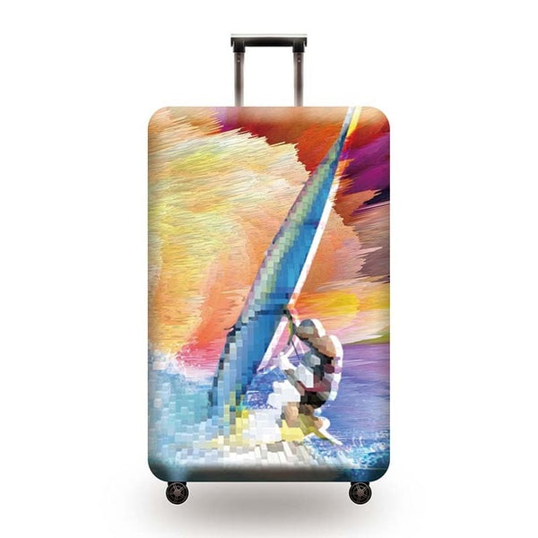 Suitcase Protective Cover Travel Elastic Luggage Cover Travel Accesories Luggage Dustproof Cover Apply to 18-32 inch Suitcase