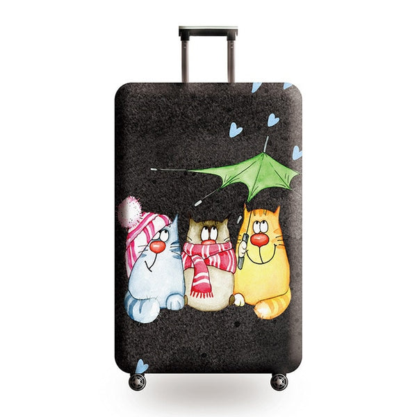 Suitcase Protective Cover Travel Elastic Luggage Cover Travel Accesories Luggage Dustproof Cover Apply to 18-32 inch Suitcase
