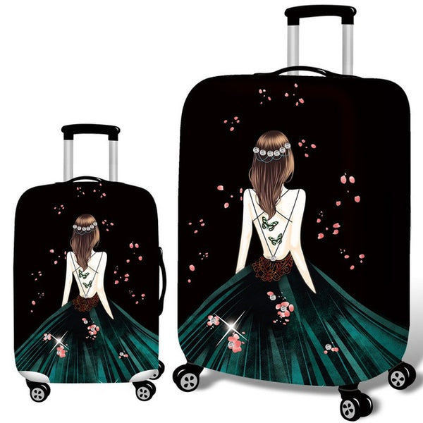 Luggage dust cover Suitcase cover Products lady travel accessories Dustproof and isolation Protective elastic cover for suitcase