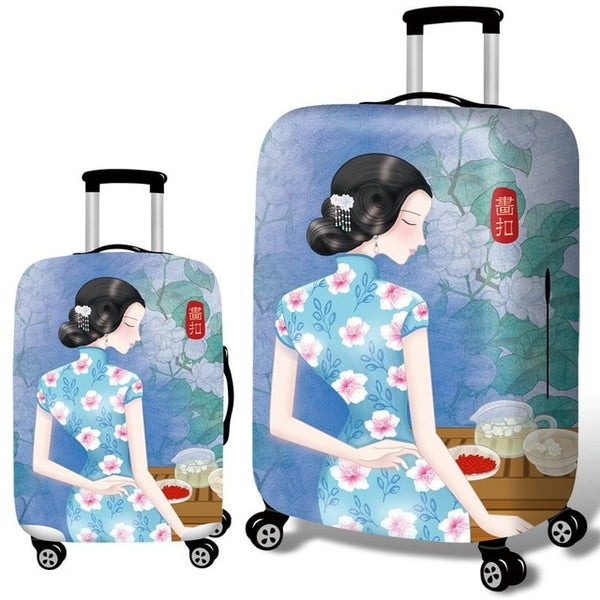 Luggage dust cover Suitcase cover Products lady travel accessories Dustproof and isolation Protective elastic cover for suitcase