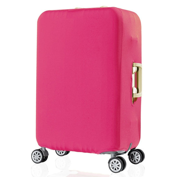 Hot Thicken Travel Suitcase Cover Solid Color Quality High Elastic Suitcase Cover 18 20 24 26 28 32 Inch Trolley Case Dust Cover