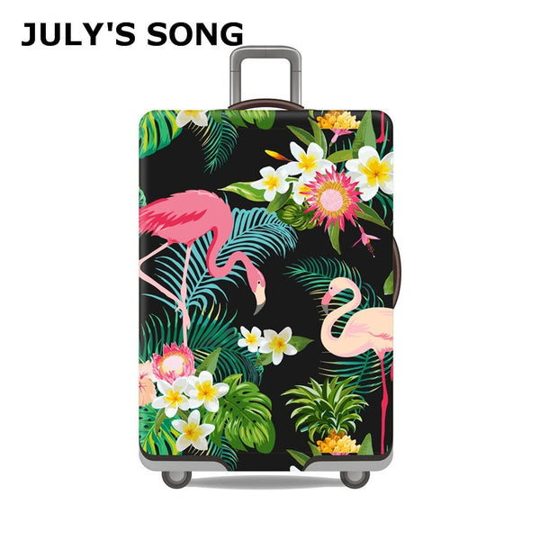 Flamingo Style Luggage Cover Elastic Thickest Suitcase Protective Cover for 19''-32'' Trunk Case Suitcase Cover Luggage Case
