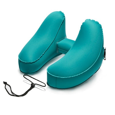 2018 Newest Eco-friendly Lightweight TPU Travel Pillow Inflatable Airplane Pillow Trip Portable neck pillow travel accessories