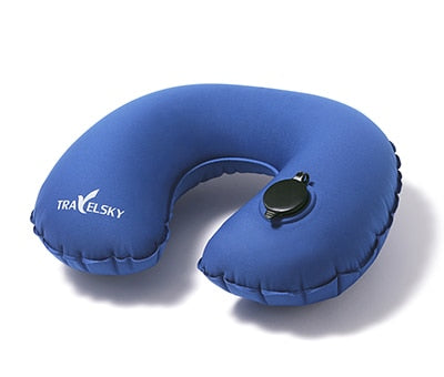 2018 Newest Eco-friendly Lightweight TPU Travel Pillow Inflatable Airplane Pillow Trip Portable neck pillow travel accessories