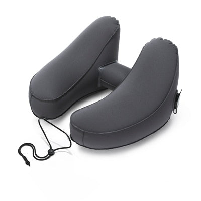 2018 Newest Eco-friendly Lightweight TPU Travel Pillow Inflatable Airplane Pillow Trip Portable neck pillow travel accessories