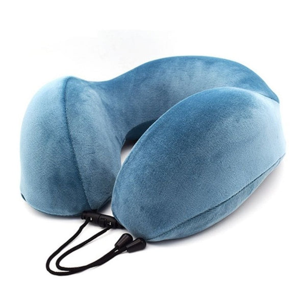 Memory Foam U-Shape Travel Pillow Airplane Solid Color Pillow Travel Pillows