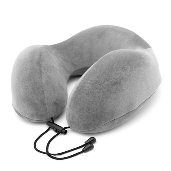 Memory Foam U-Shape Travel Pillow Airplane Solid Color Pillow Travel Pillows