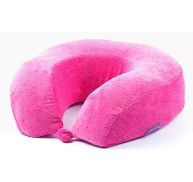 QCZX U-shaped travel pillow Memory sponge shock absorption pillow Siesta office Neck guard Portable Travel pillow