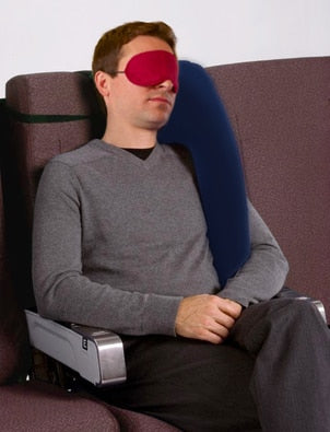 Fashion Train Inflatable Pillow Creative U-shaped Travel Pillow Personality Practical Aircraft Seat Safety Travel Pillow Q343