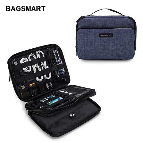 Hot Sale Layer Travel Electronics Accessories Bag Waterproof Cable Organizer Bag Large Capacity Travel  Accessories Storage Bags
