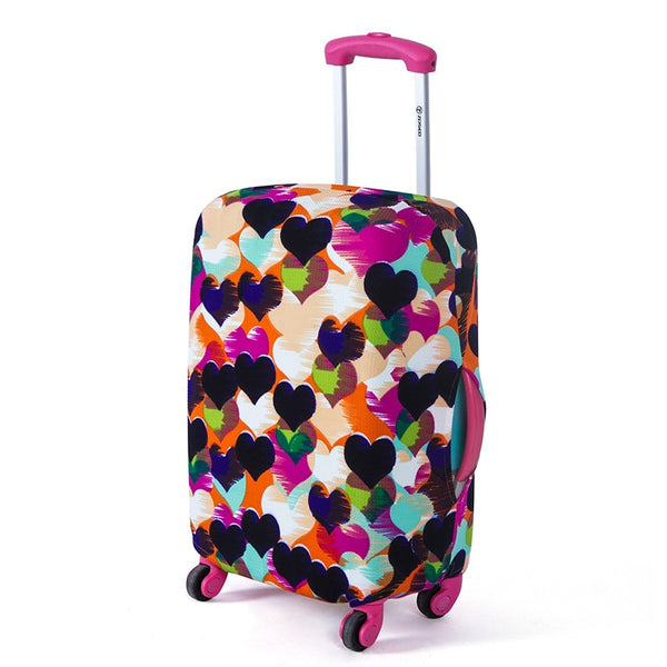 eTya Women Suitcase Cover Travel on Road Protector Trolley Case Travel Essential Suitcases Dust Proof Elastic Covers