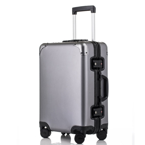 20'24'26'29' Matte Aluminum Luggage Suitcase Travel Traveling Trolley Rolling Spinner Hardside Carry On Luggage Suitcase