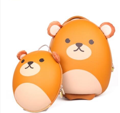 wheeled suitcase for girls Cartoon Suitcase for Kids Children Travel Trolley Suitcase for boys Rolling luggage suitcase backpack