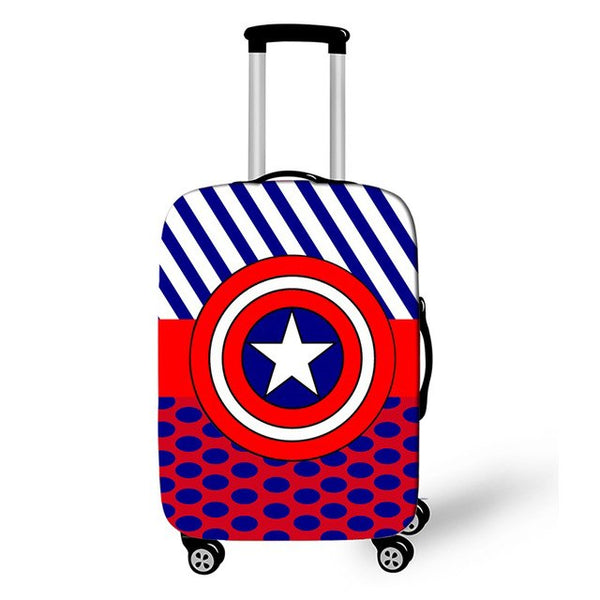 Anime Super Hero Suitcase Protective Cover Travel Accessor Luggage Cover Apply To 18-28 Inch Suitcase Cover Elastic Perfectly