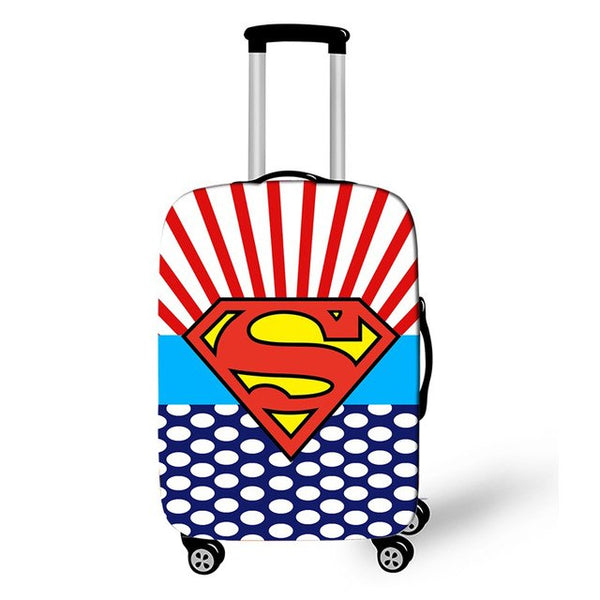 Anime Super Hero Suitcase Protective Cover Travel Accessor Luggage Cover Apply To 18-28 Inch Suitcase Cover Elastic Perfectly