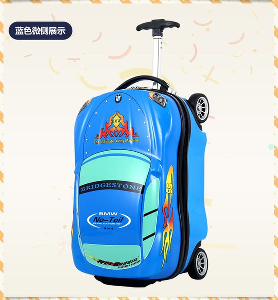 18inch Kids Suitcase 3D Car Travel Luggage Children Travel Trolley Suitcase wheels Child suitcase Boy Girl Toys kids Schoolbags
