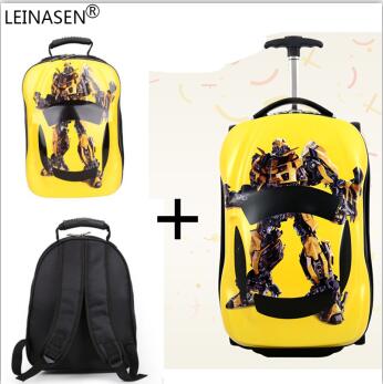 18inch Kids Suitcase 3D Car Travel Luggage Children Travel Trolley Suitcase wheels Child suitcase Boy Girl Toys kids Schoolbags