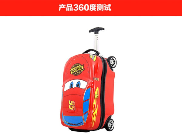 18inch Kids Suitcase 3D Car Travel Luggage Children Travel Trolley Suitcase wheels Child suitcase Boy Girl Toys kids Schoolbags